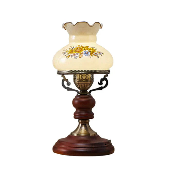 GlowSophie - urn tafellamp in rood en bruin