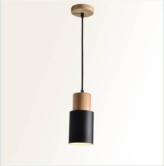 Nordic macaron cilinder aluminium 1-lichts enkele LED hanglamp