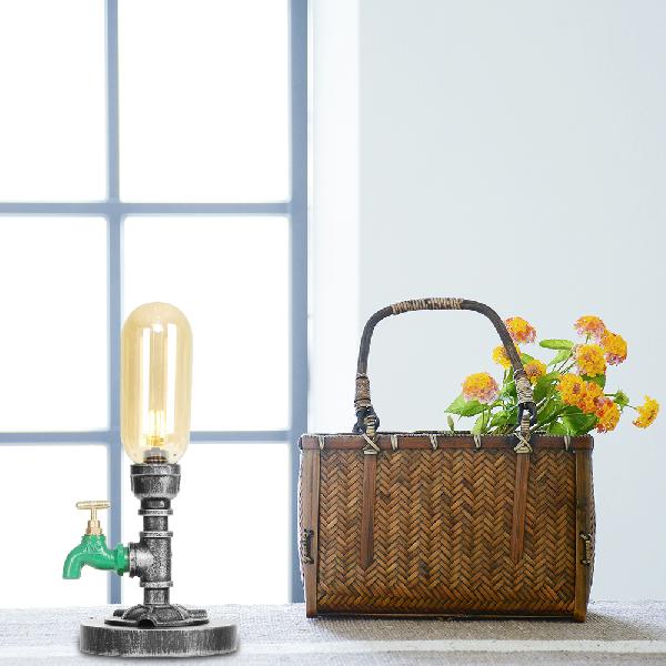 GlowSophie - urn tafellamp in rood en bruin