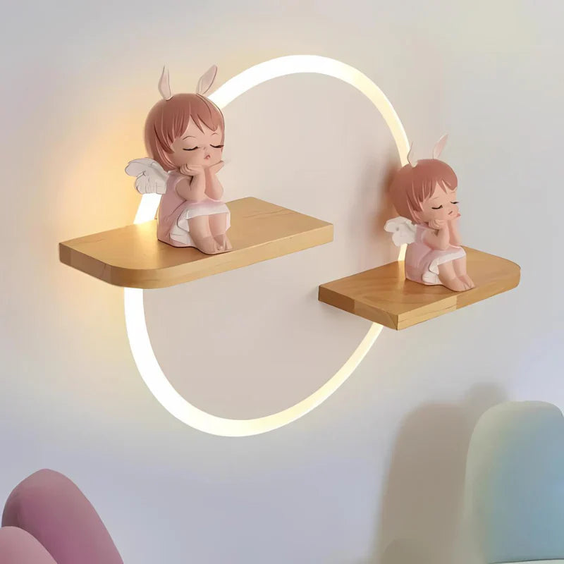 Angelight | creatieve scandinavische LED-wandlampen voor kinderkamers