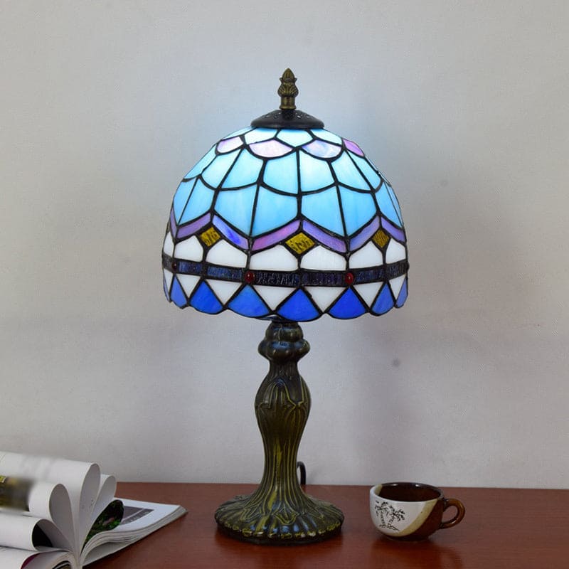 LuxGlow - elegante mediterrane tafellamp van glas
