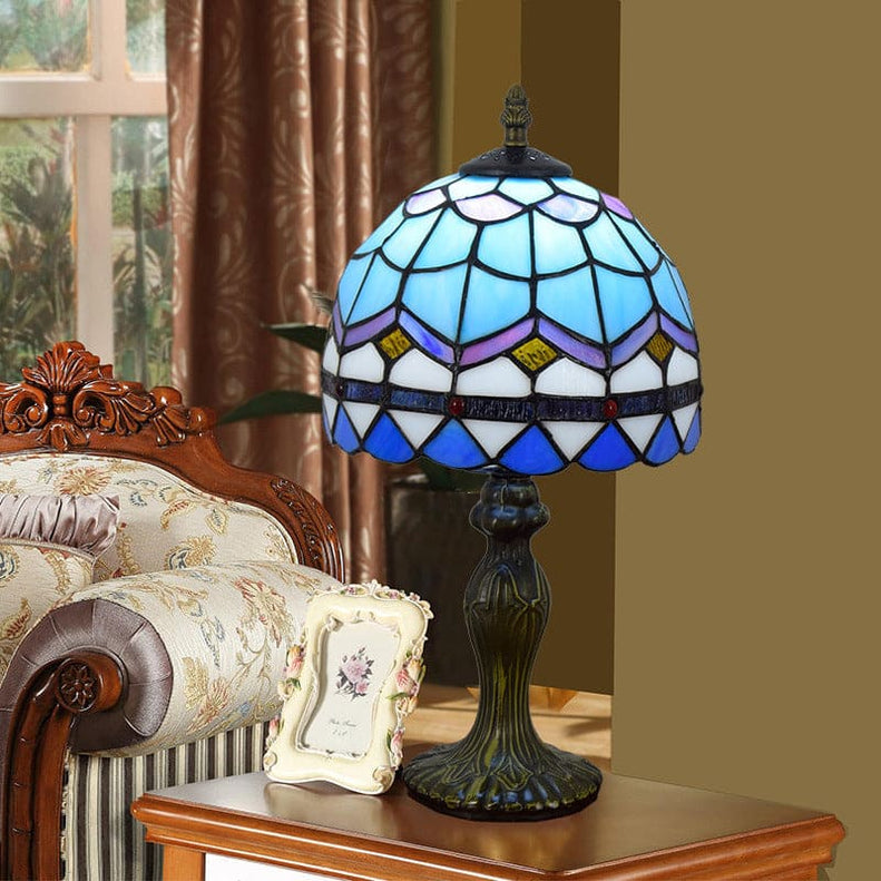 LuxGlow - elegante mediterrane tafellamp van glas