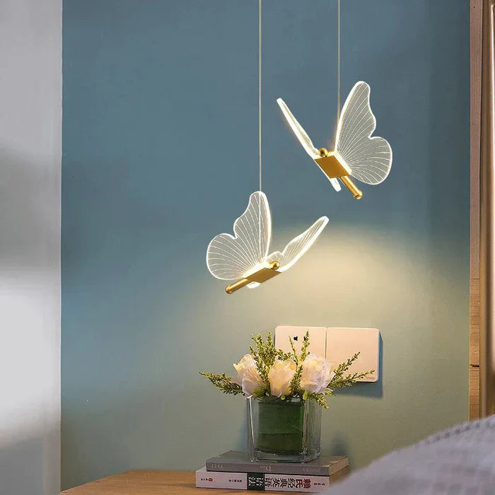 Hanglamp in de vorm van een vlinder