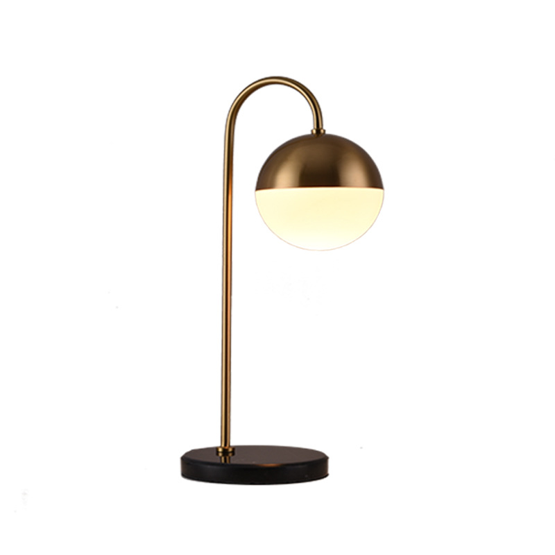 Marshmallow metall glas tischlampe