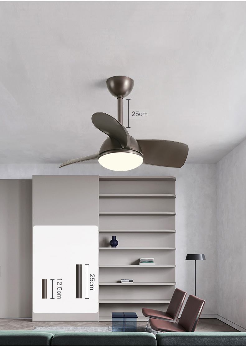 Plafondventilator voor slaapkamer met led verlichting