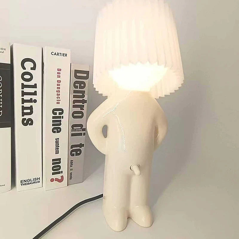 Staande man - de grappigste tafellamp die er is, creatief cadeau