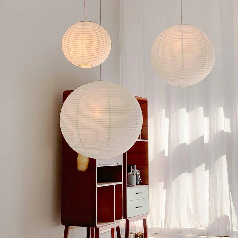 Japanse hanglamp van rijstpapier
