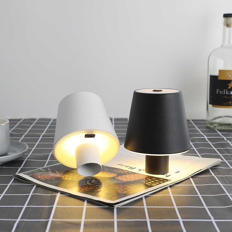 Irisglow – tafellamp met uitlopende voet in hertenvaas
