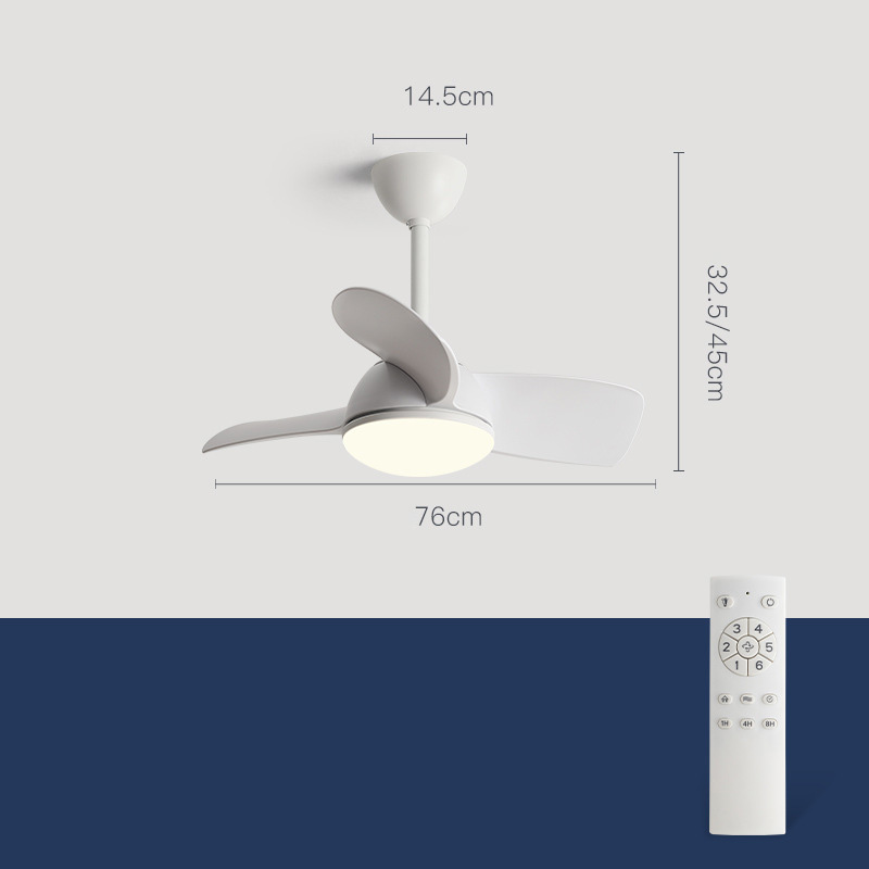 Plafondventilator voor slaapkamer met led verlichting