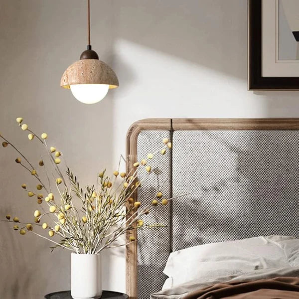 Hanglamp in natuurlijk marmer