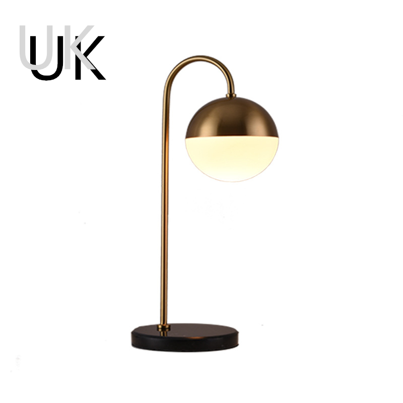 Marshmallow metall glas tischlampe