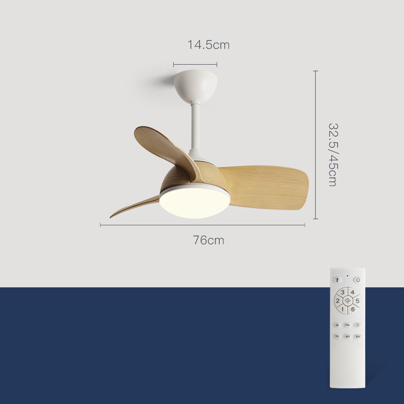 Plafondventilator voor slaapkamer met led verlichting