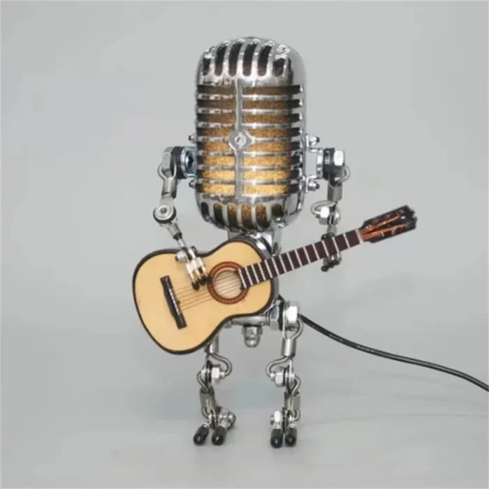 Gitaarlamp - lamprobot met gitaar