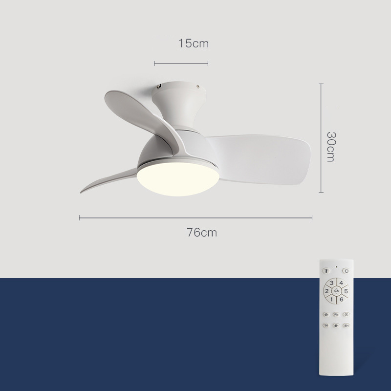 Plafondventilator voor slaapkamer met led verlichting