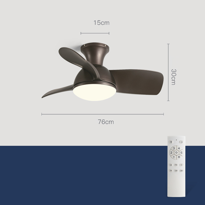 Plafondventilator voor slaapkamer met led verlichting