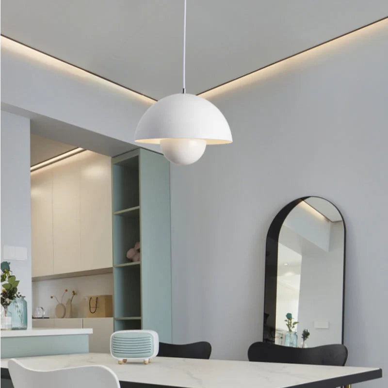 Nodic bloempot hanglamp voor slaapkamer