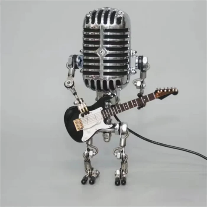 Gitaarlamp - lamprobot met gitaar