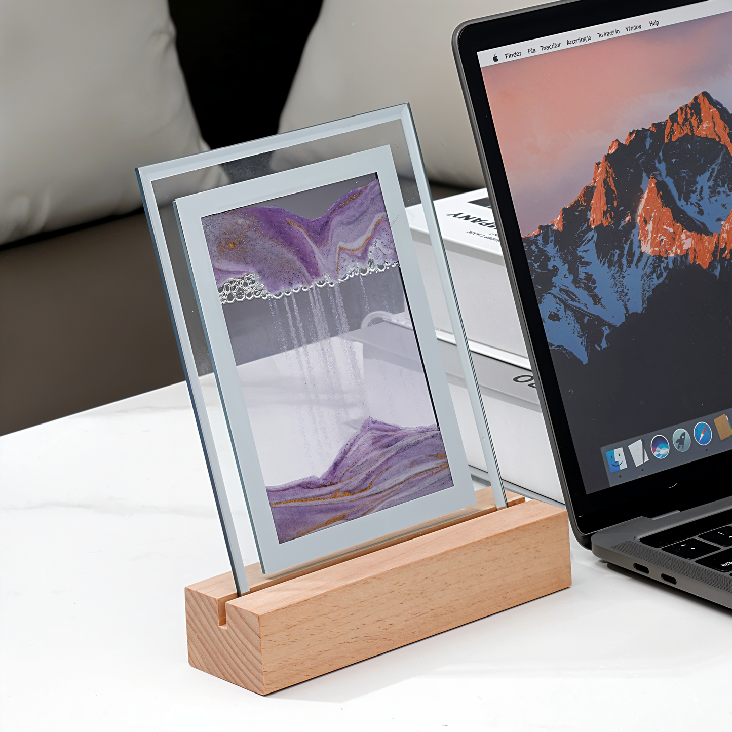 3DFlow nachtlampje - creatief frame drijfzand kunstdecor
