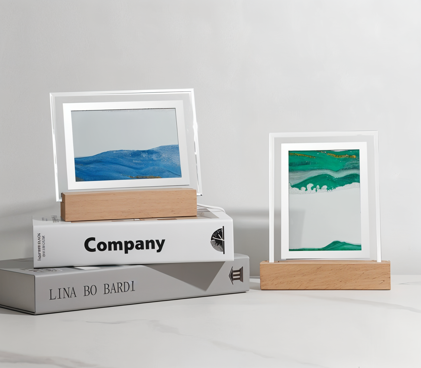 3DFlow nachtlampje - creatief frame drijfzand kunstdecor