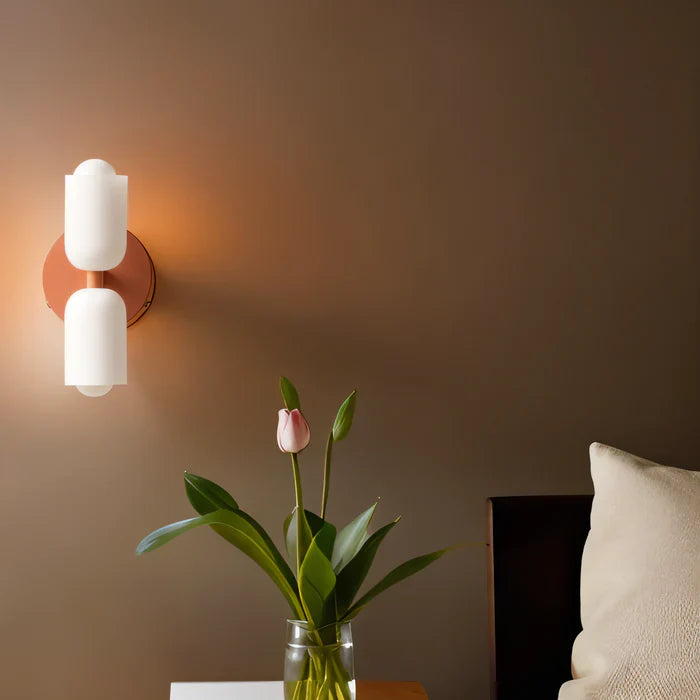 AcrylCapsule wandlamp - wandlamp met twee koppen - wandlampen voor interieurs