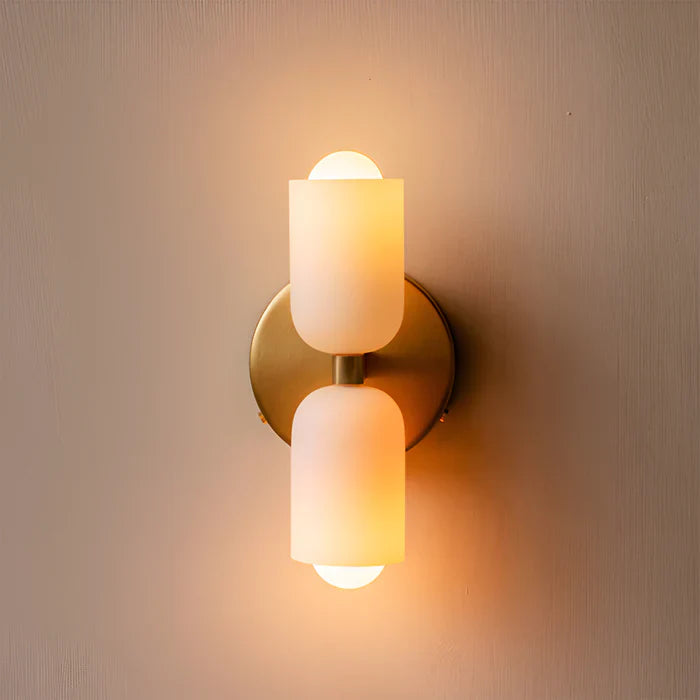AcrylCapsule wandlamp - wandlamp met twee koppen - wandlampen voor interieurs
