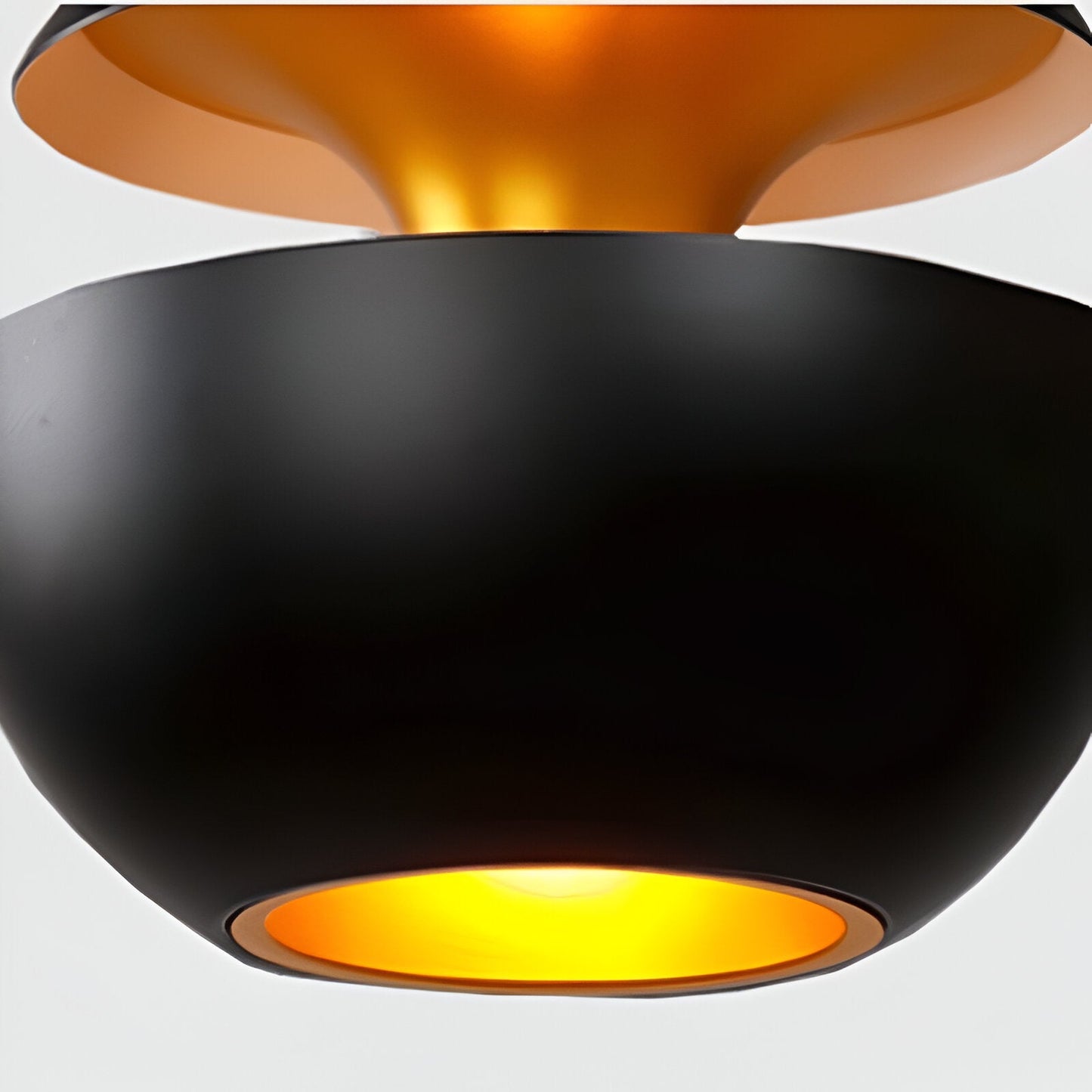 Appel hanglamp - zwart wit zon hanglamp - artistieke e27 hanglamp
