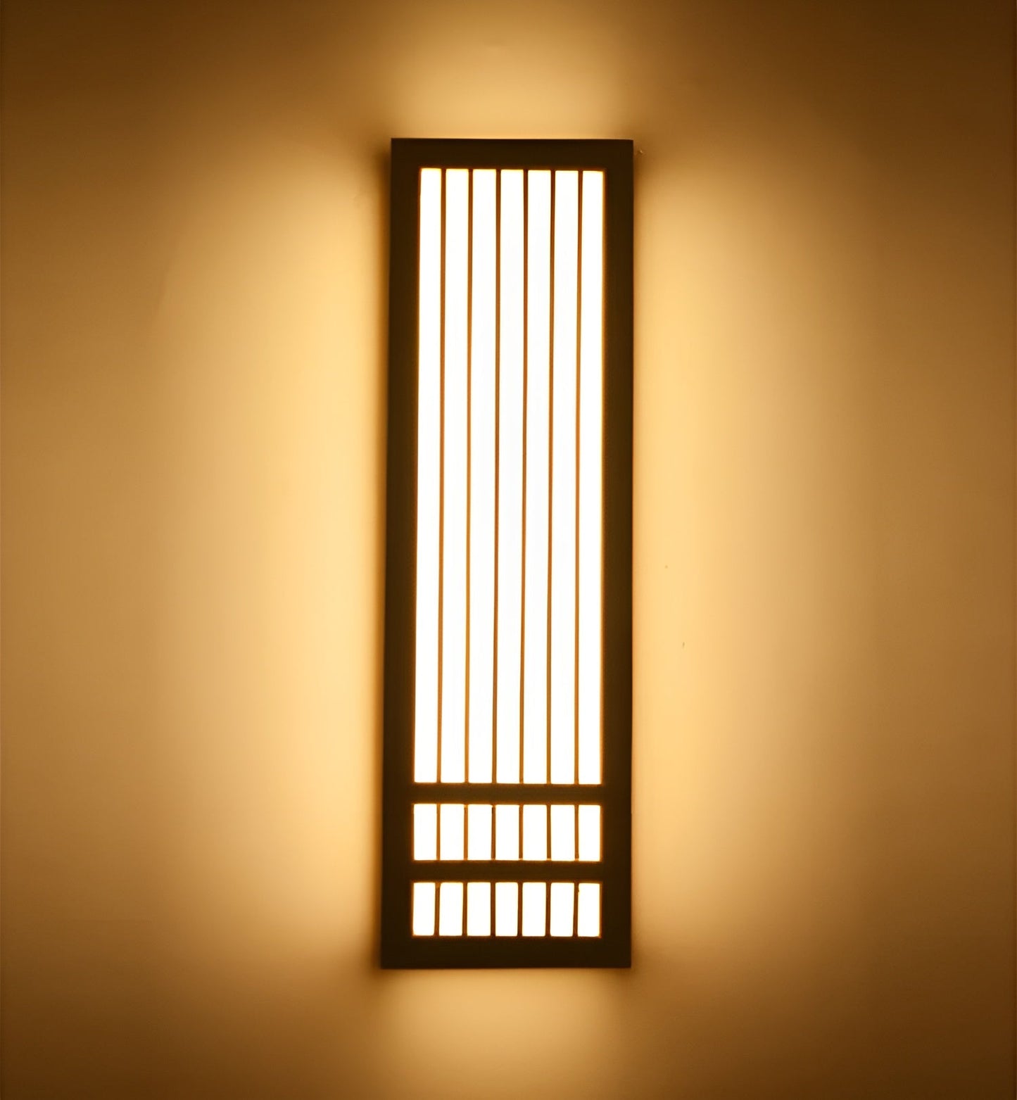 DoaGlow Japanse houten wandlamp - moderne houten & acryl Japanse verlichting
