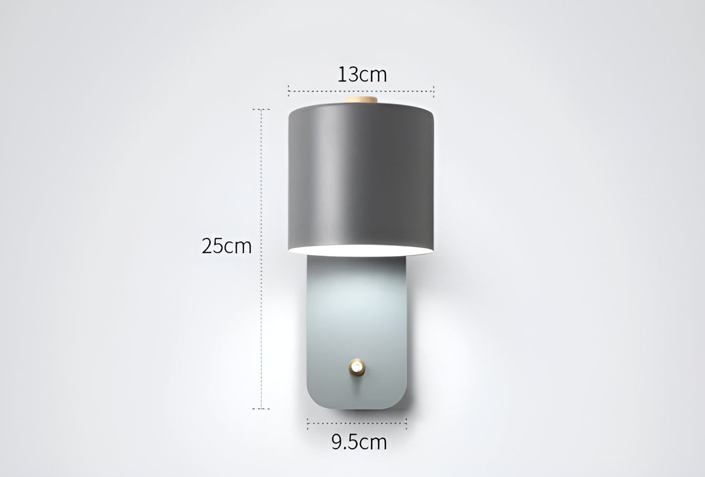 EasyPush wandlamp - draaibare mini cilinder led lamp