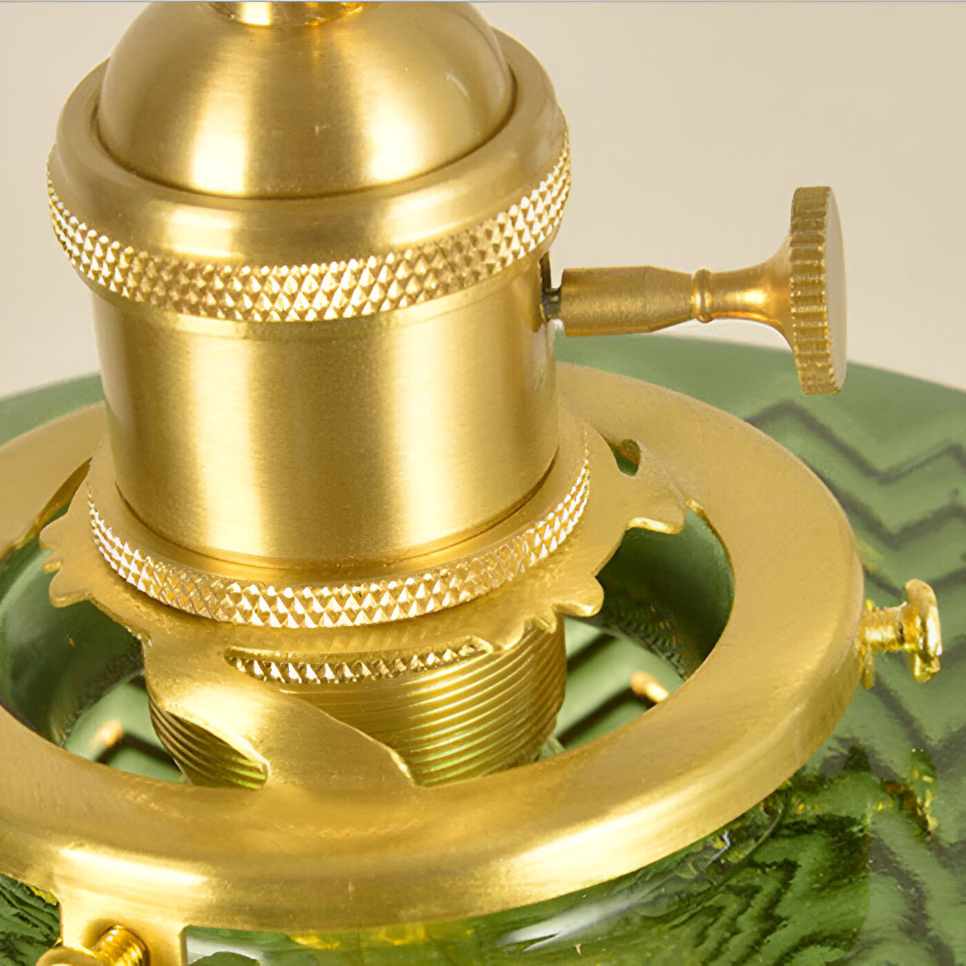 GlamourGlazen hanglamp - vintage groene hanglamp - cilindrische lamp