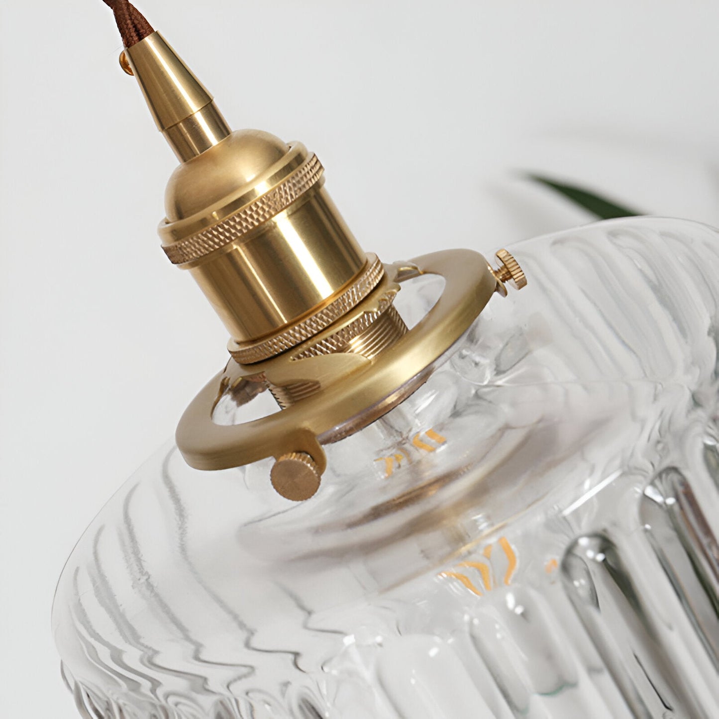 GlamourGlazen hanglamp - vintage groene hanglamp - cilindrische lamp