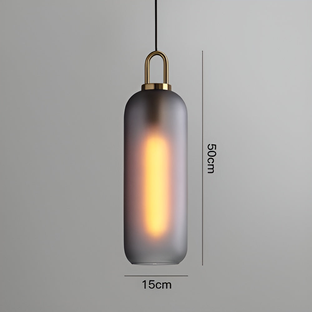 GlassGleam hanglamp - enkelzijdige vintage glazen bol