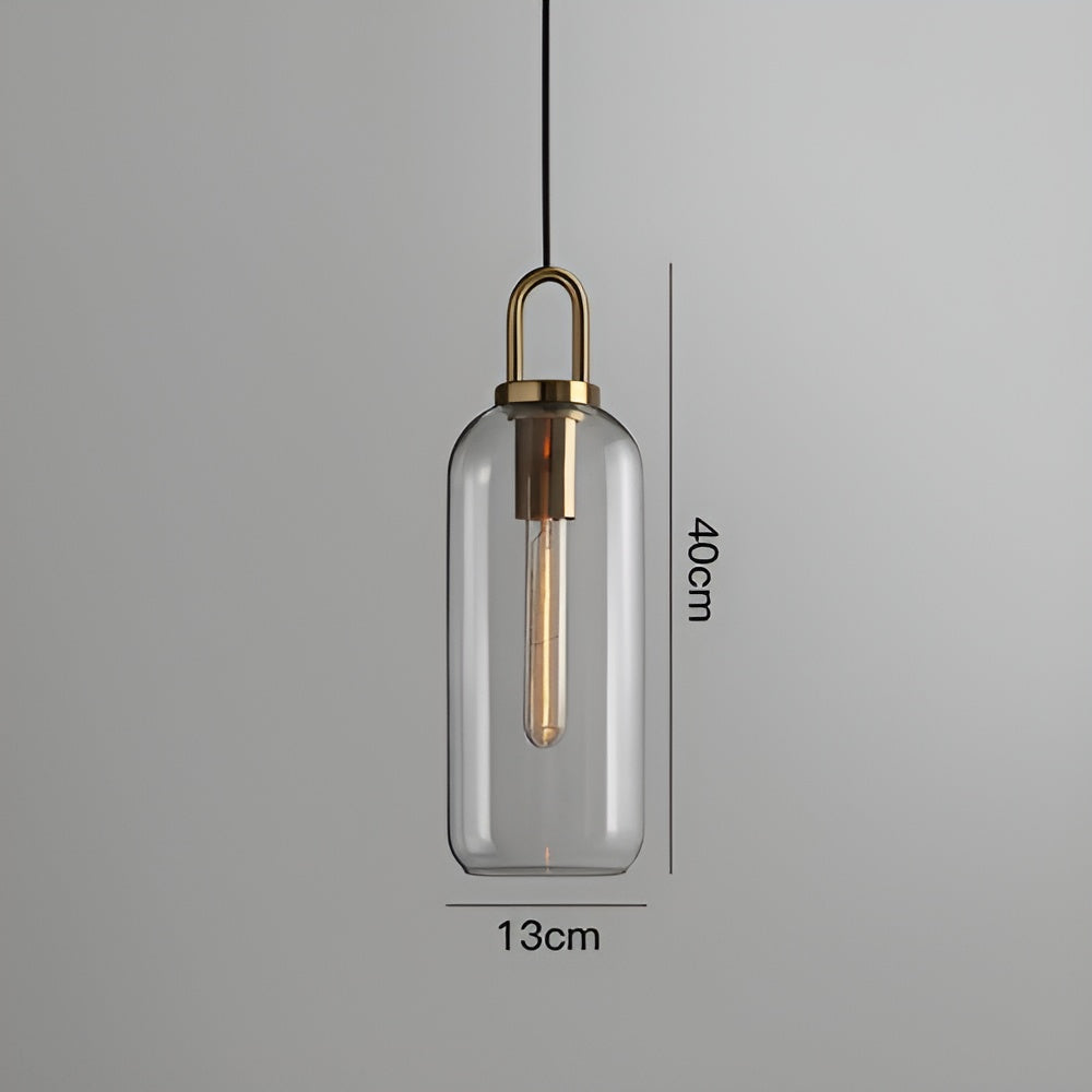 GlassGleam hanglamp - enkelzijdige vintage glazen bol