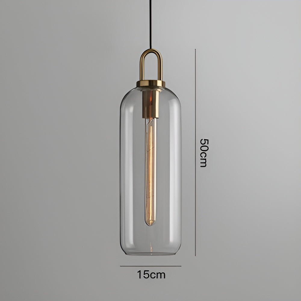 GlassGleam hanglamp - enkelzijdige vintage glazen bol