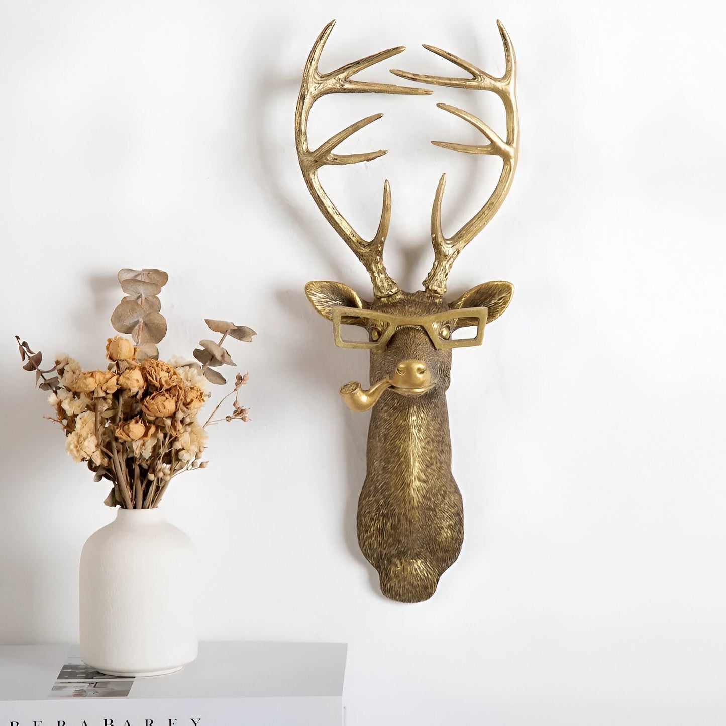 Golden Head - multifunctionele head wandhaak decoratie en wandopslag
