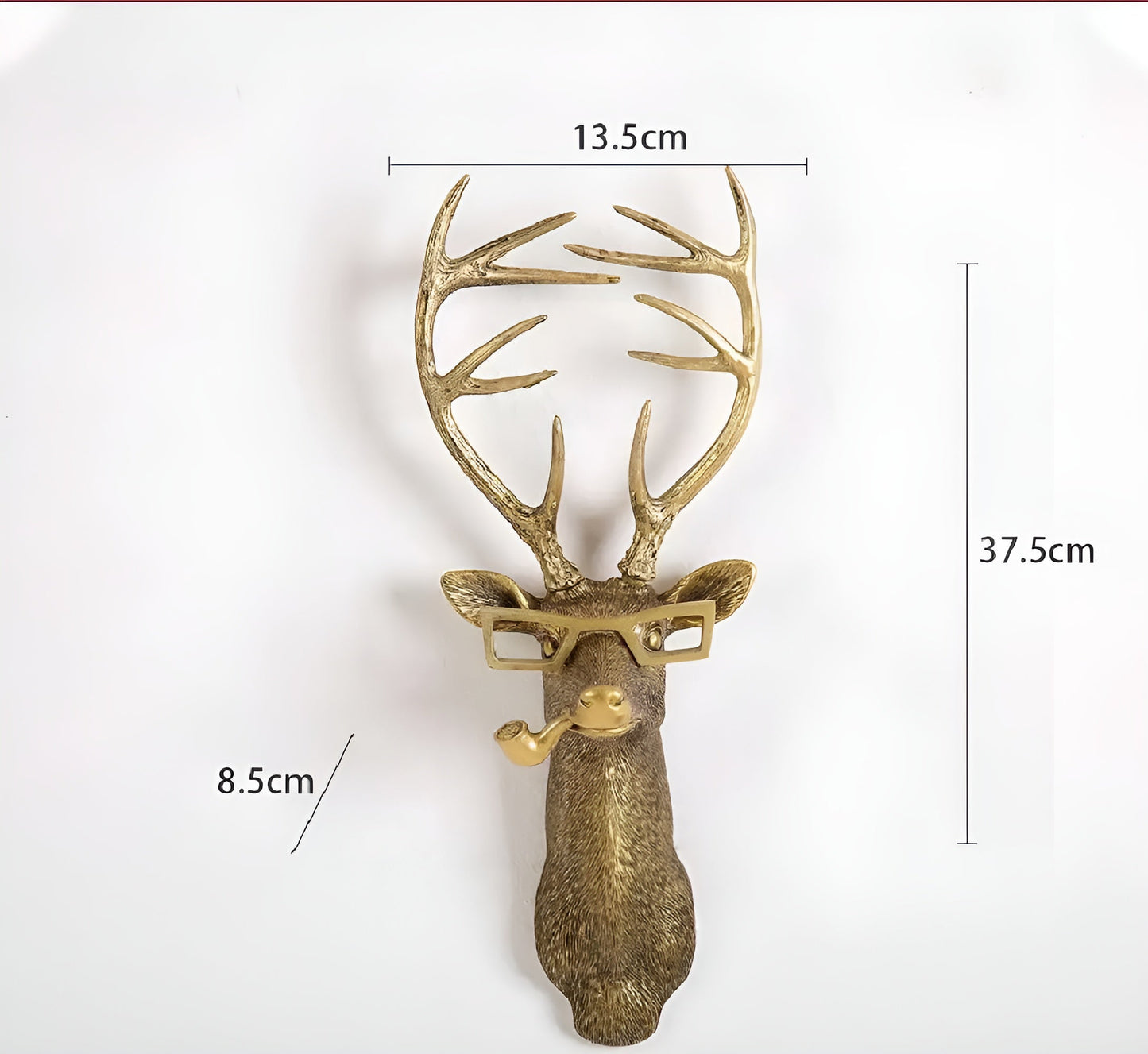 Golden Head - multifunctionele head wandhaak decoratie en wandopslag