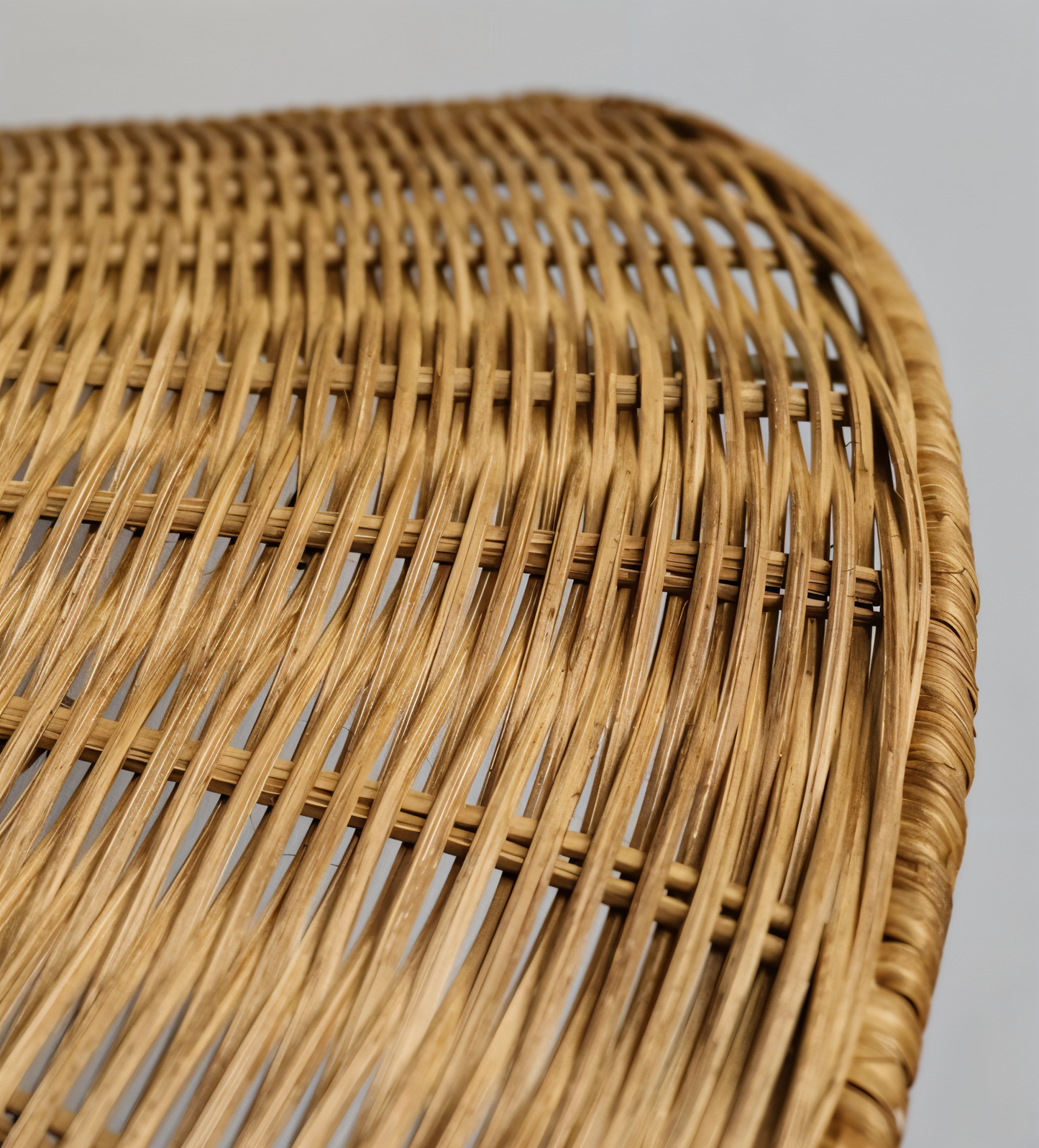 HatWicker hanglamp - hanglamp van bruin-beige kegelvormig rotan - naar beneden gericht licht