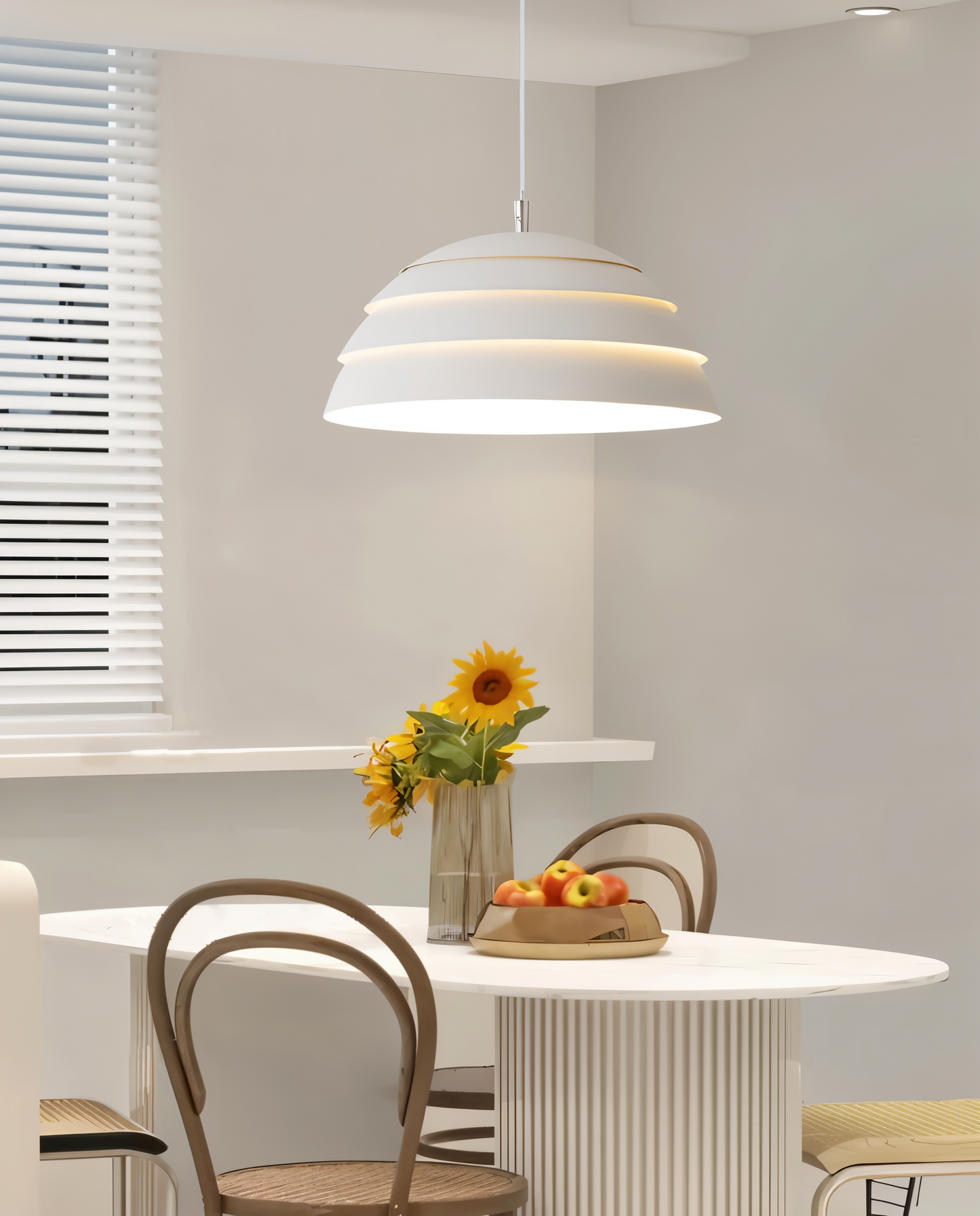 Helle led hanglamp - hiërarchische koepel hanglamp - snoer hanglamp