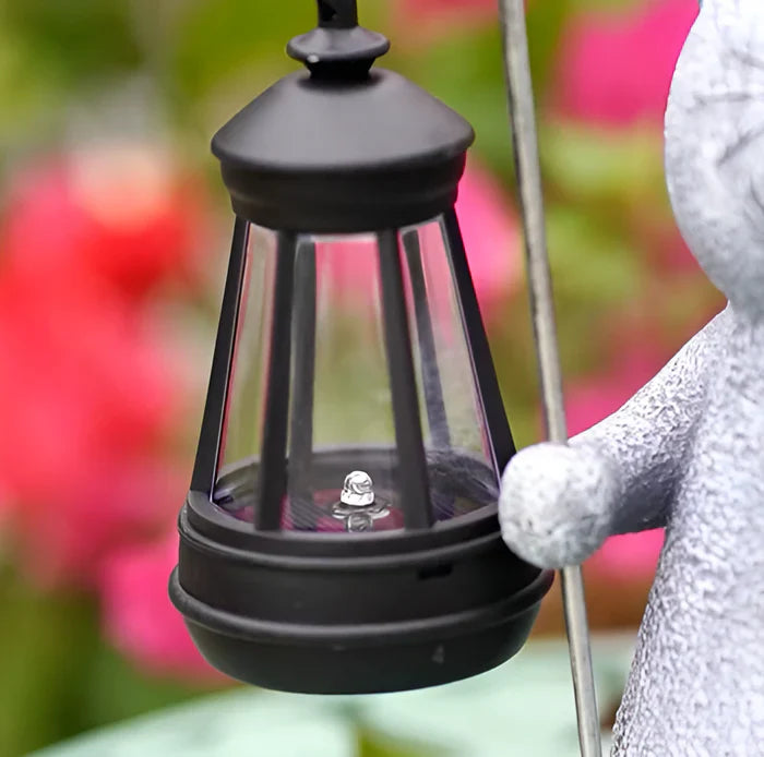 KittyBeam- betoverende lantaarn met kattenbeeld op zonne-energie voor tuinplezier
