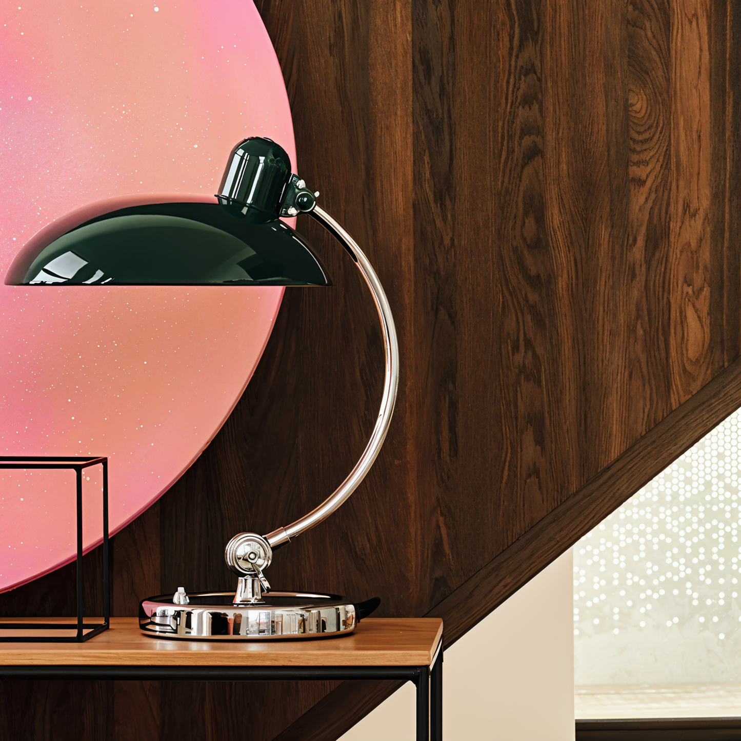NostaChic tafellamp - verstelbare vintage ijzeren bureaulamp met koepel