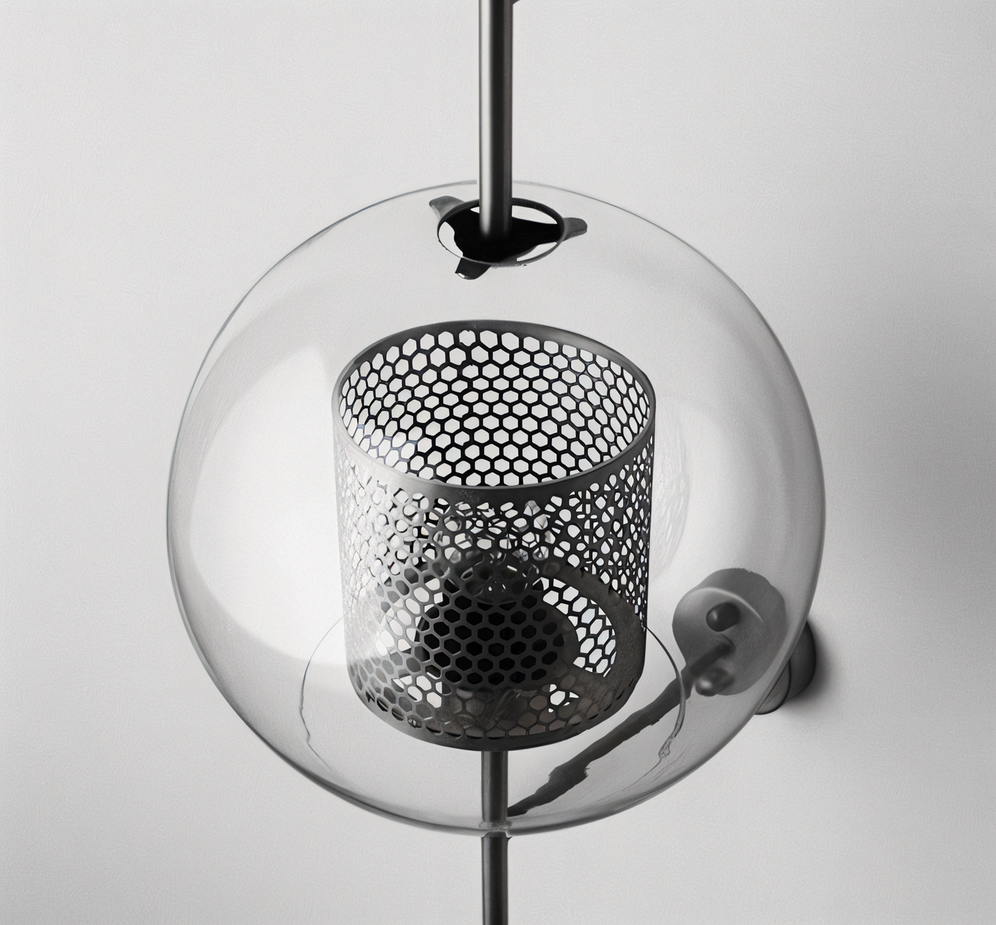 Orbee wandlamp - stijlvolle glazen wandlamp - honingraat wandlamp ontwerp - vintage wandlampen led