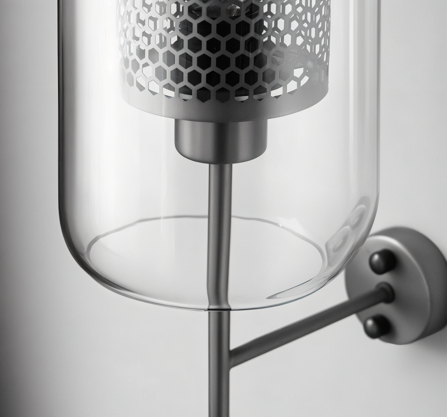 Orbee wandlamp - stijlvolle glazen wandlamp - honingraat wandlamp ontwerp - vintage wandlampen led