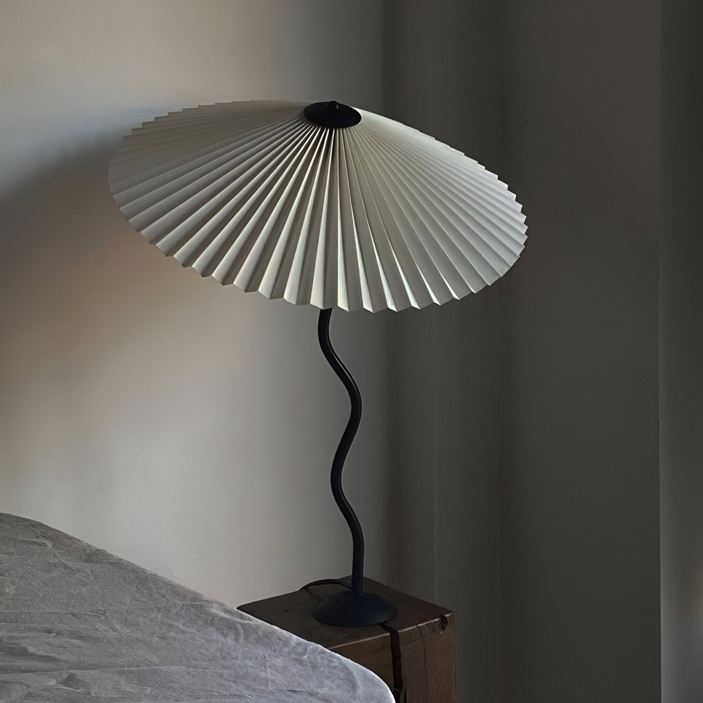 Ori Squiggle lamp - gevouwen tafellamp - origami led tafellamp