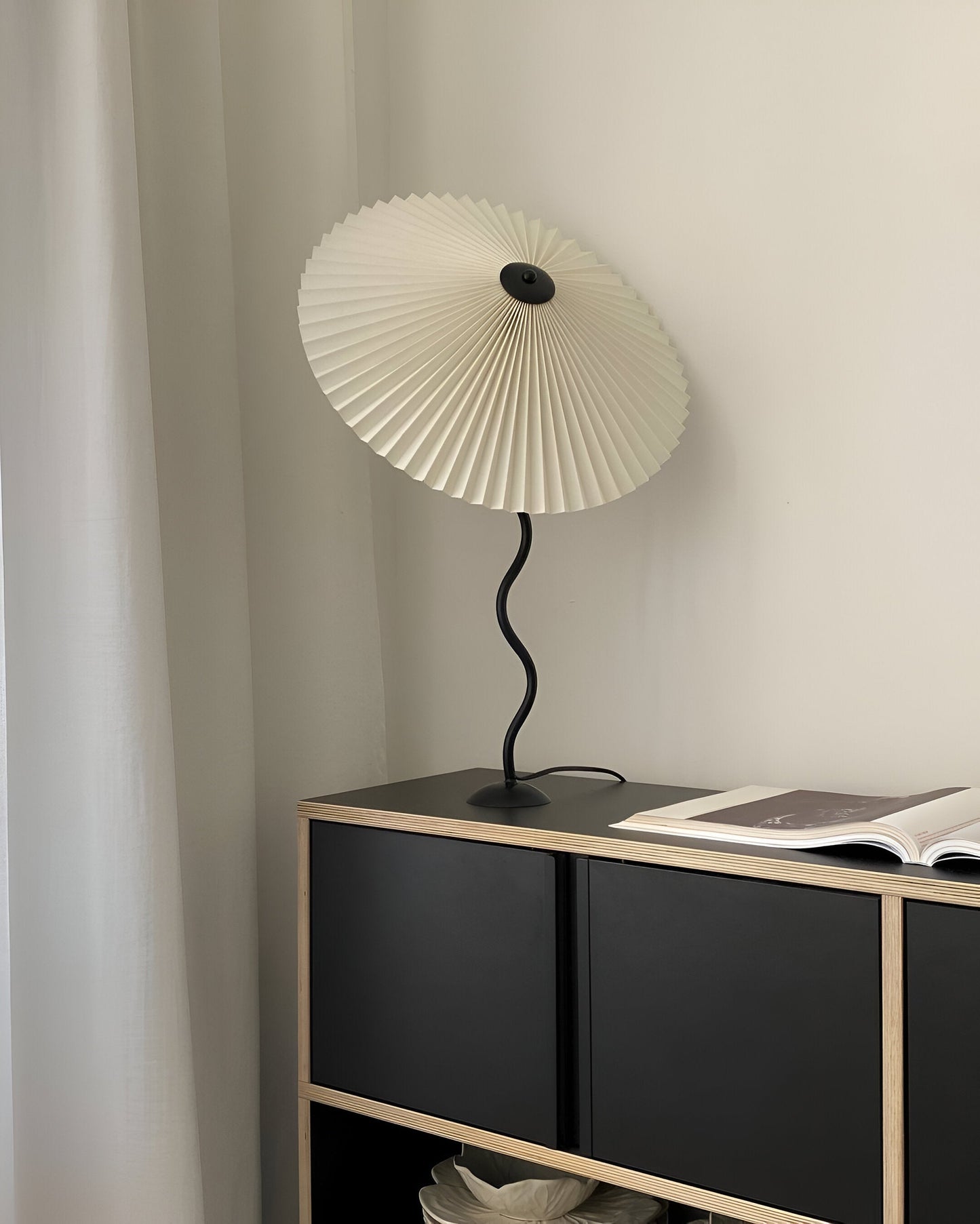Ori Squiggle lamp - gevouwen tafellamp - origami led tafellamp