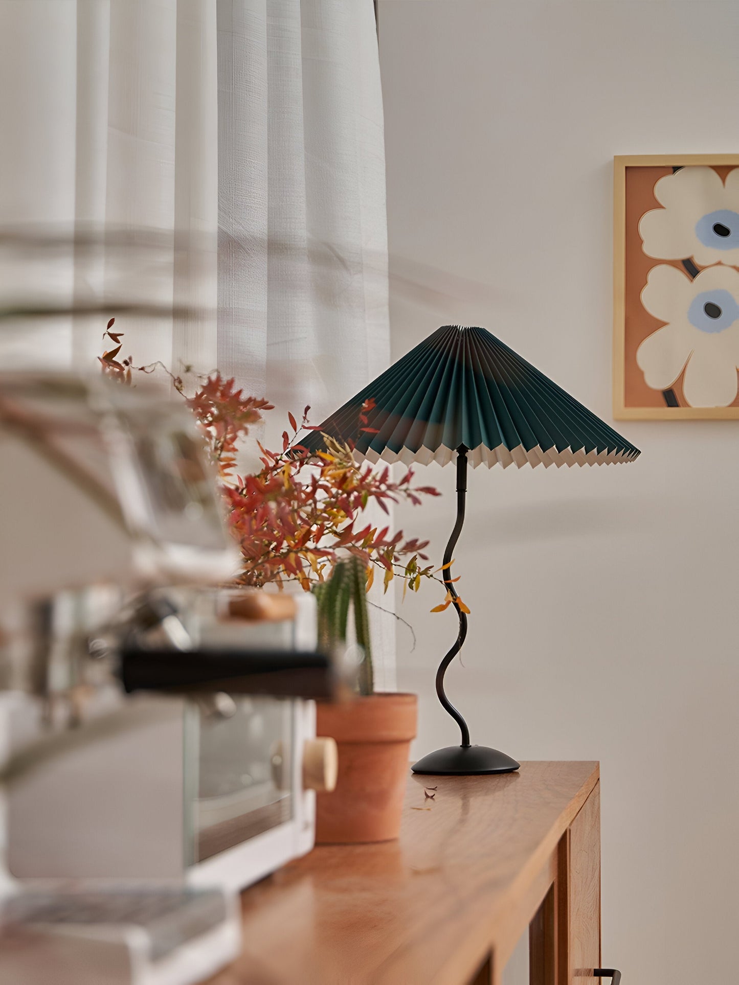 Ori Squiggle lamp - gevouwen tafellamp - origami led tafellamp