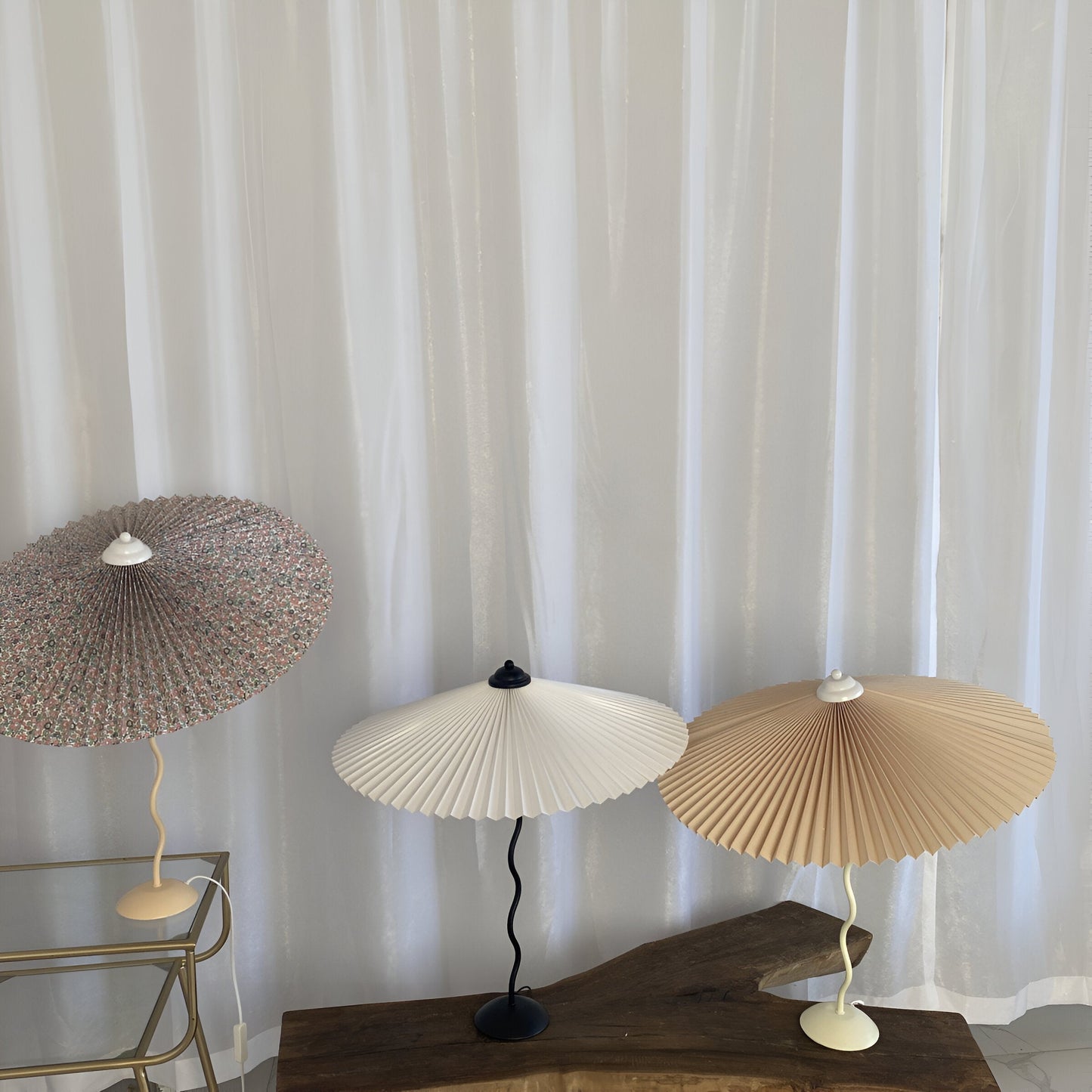 Ori Squiggle lamp - gevouwen tafellamp - origami led tafellamp