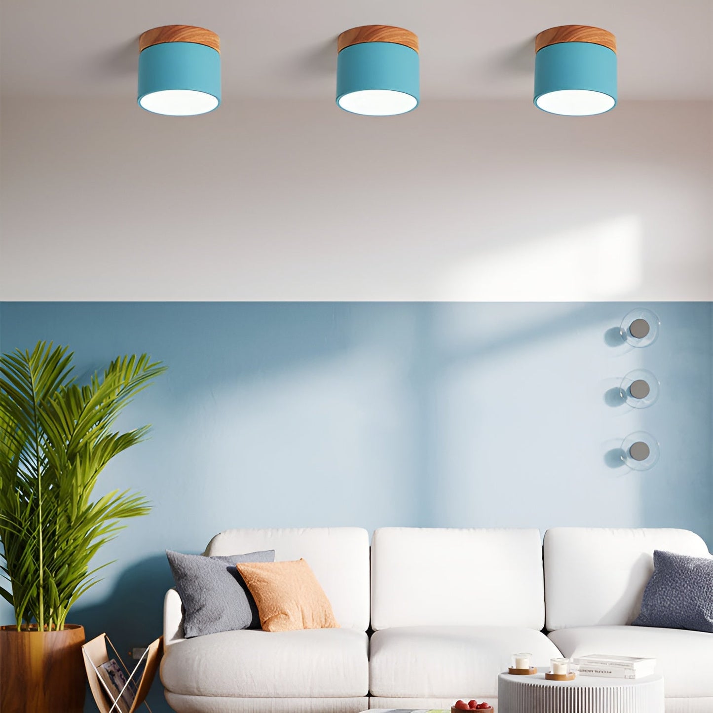 PastelGlow cilinderlamp - vintage plafondinbouwlamp