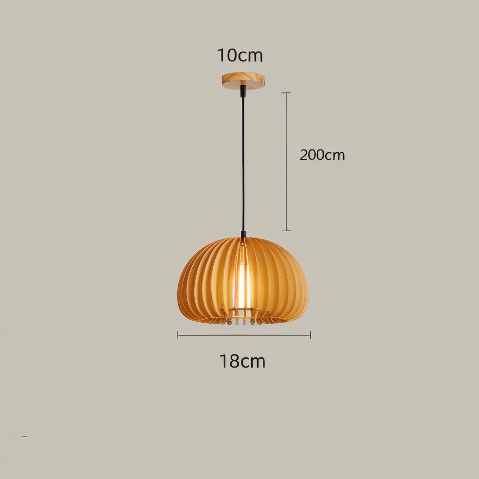 Wooden Dream hanglamp - handgemaakte rustieke houten kunst plafondlampen