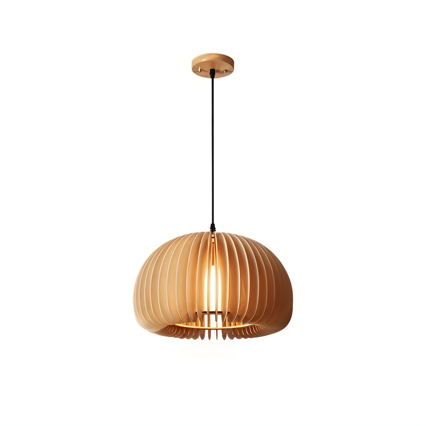 Wooden Dream hanglamp - handgemaakte rustieke houten kunst plafondlampen