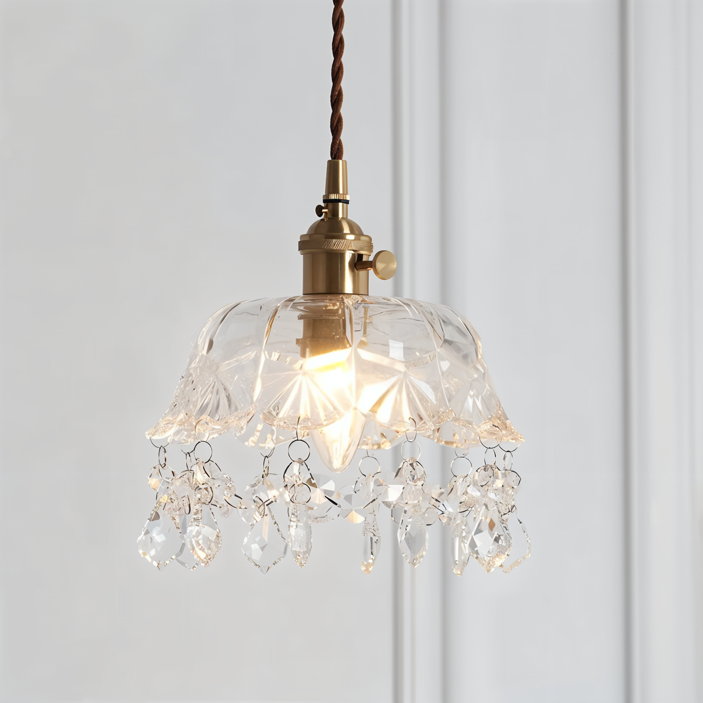 Retro Chime kroonluchter- luxe kristallen glazen hanglampen