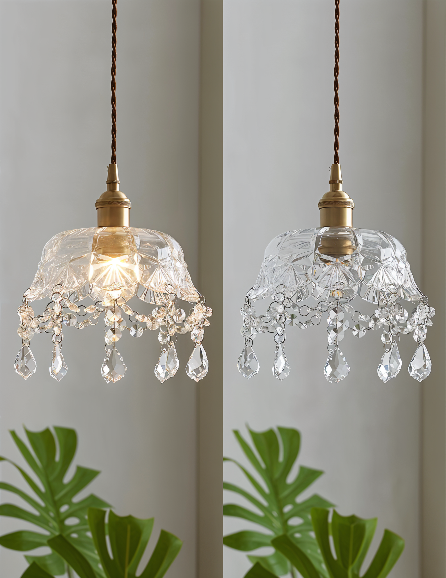 Retro Chime kroonluchter- luxe kristallen glazen hanglampen